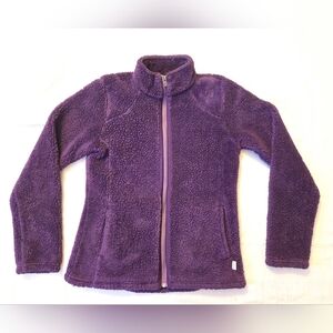 Magellan Womens Small‎ Bright Purple Full Zip Mock Soft Fleece Jacket